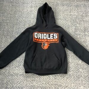 Boys Small Black Orioles Baseball Hoodie
